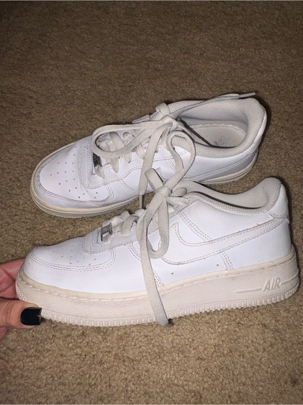 Nike White Low Top Air Force 1 Sneakers